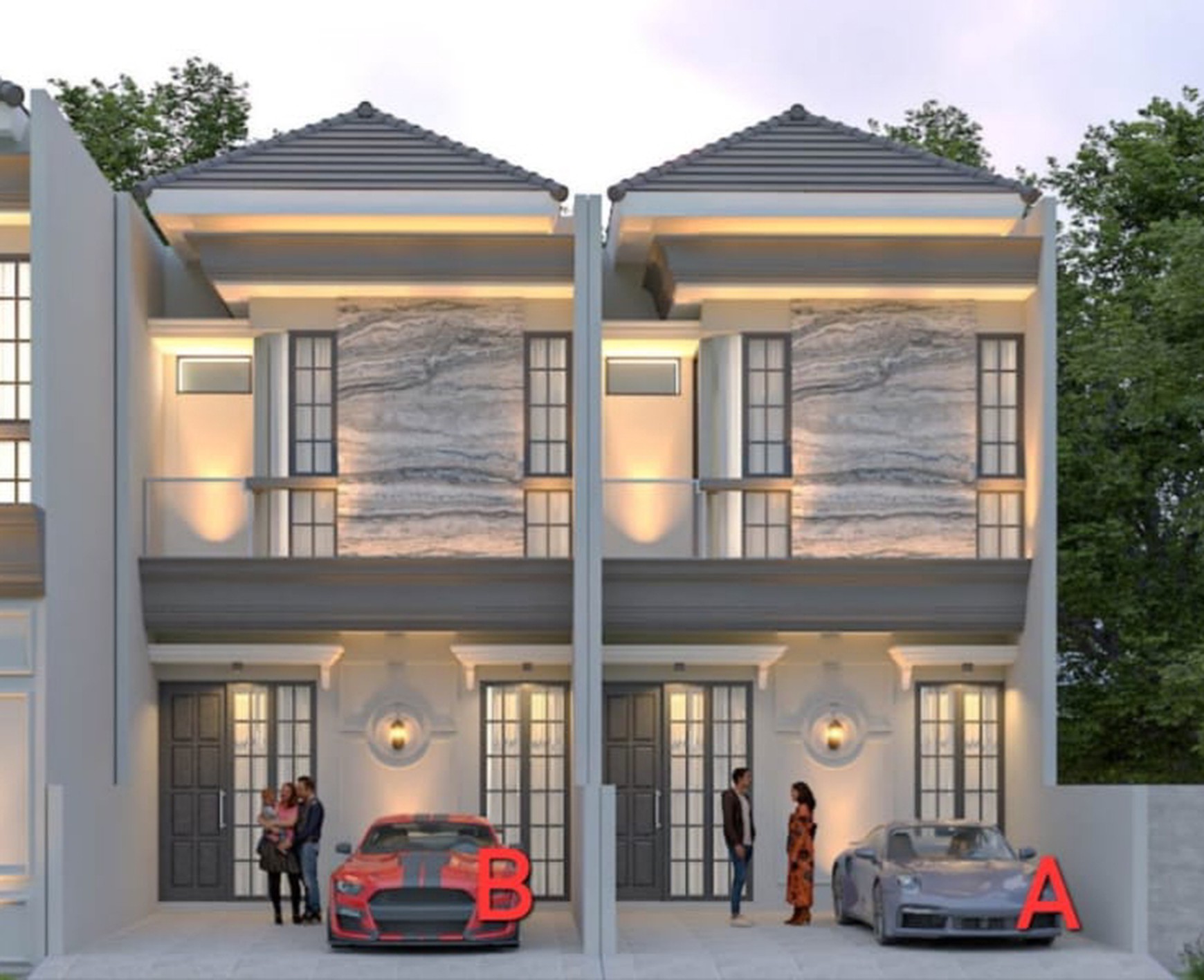 Dijual Rumah 2 Lantai Modern di Taman Pondok Indah Wiyung, Surabaya Barat | SHM & Strategis