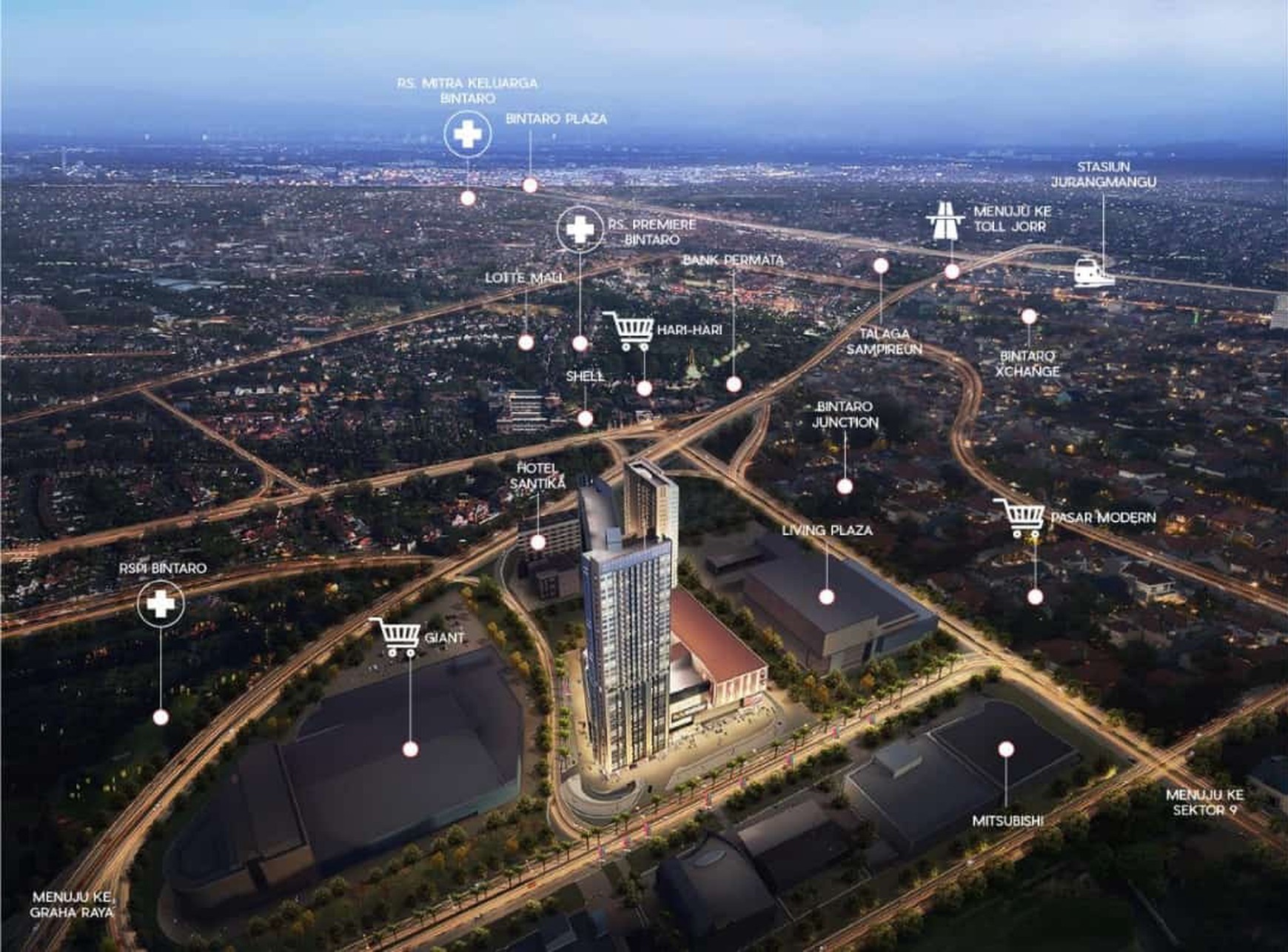 Apartemen Bagus di Trans Park Bintaro, Tower Manhattan, Bintaro Sektor 7