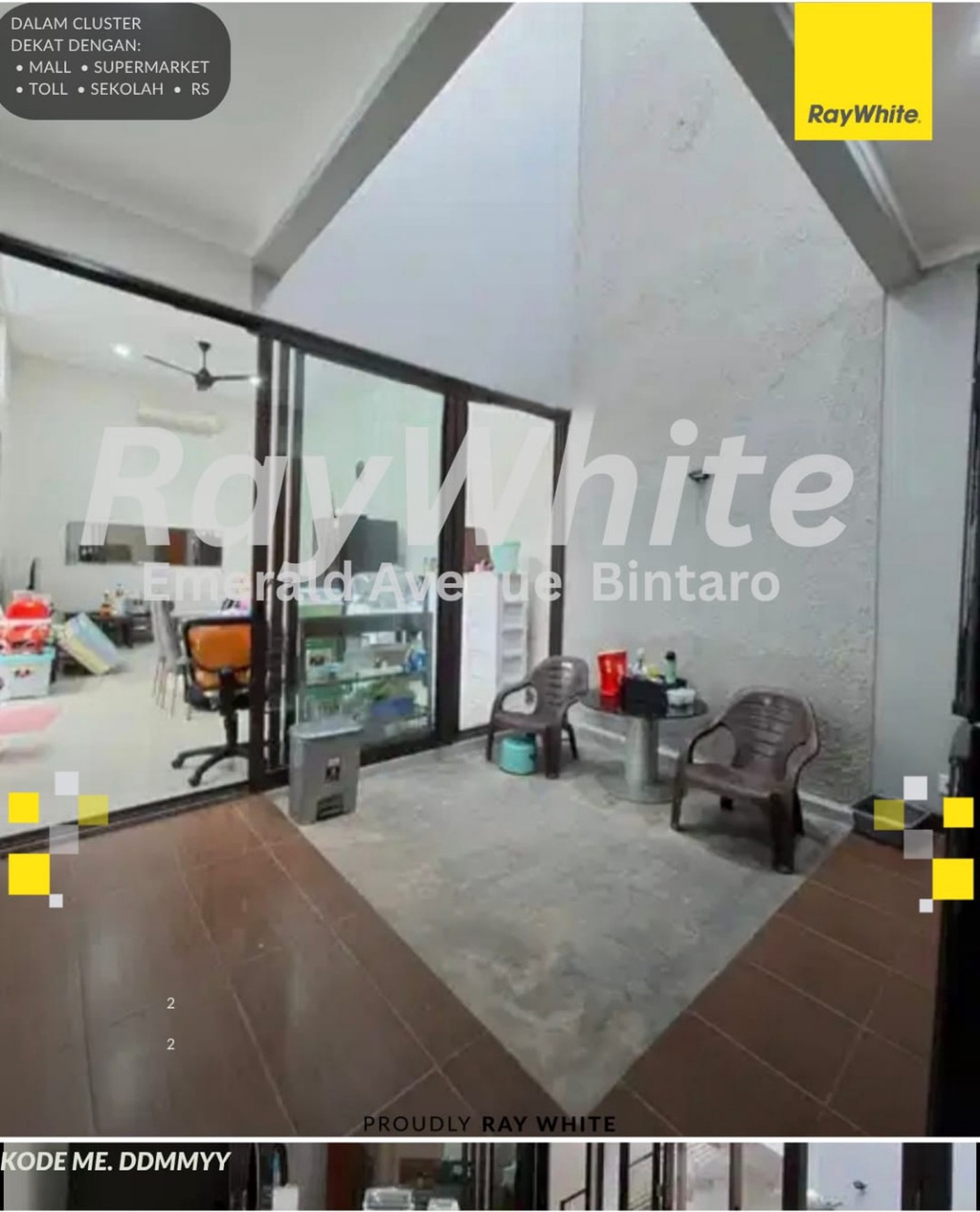 Rumah dalam cluster,jalan lebar di Bintaro Jaya 9