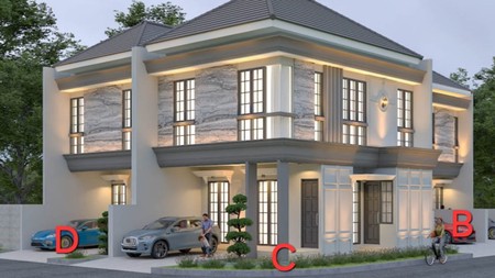 Dijual Rumah Hook 2 Lantai - Taman Pondok Indah Wiyung, Surabaya Barat | SHM Siap!