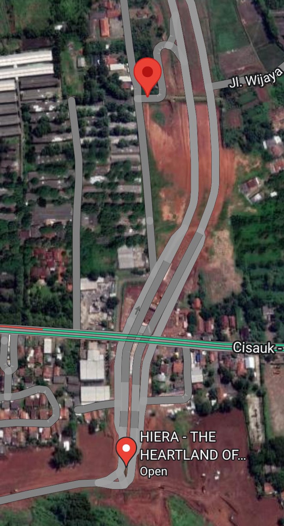 Tanah 2000 meter Kadusirung dekat exit tol 5 stasiun Jatake Hiera BSD CITY Tangerang