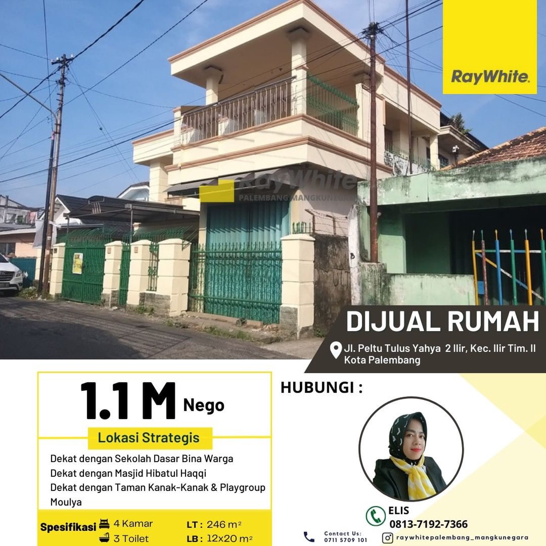 Rumah murah ditengah kota palembang
