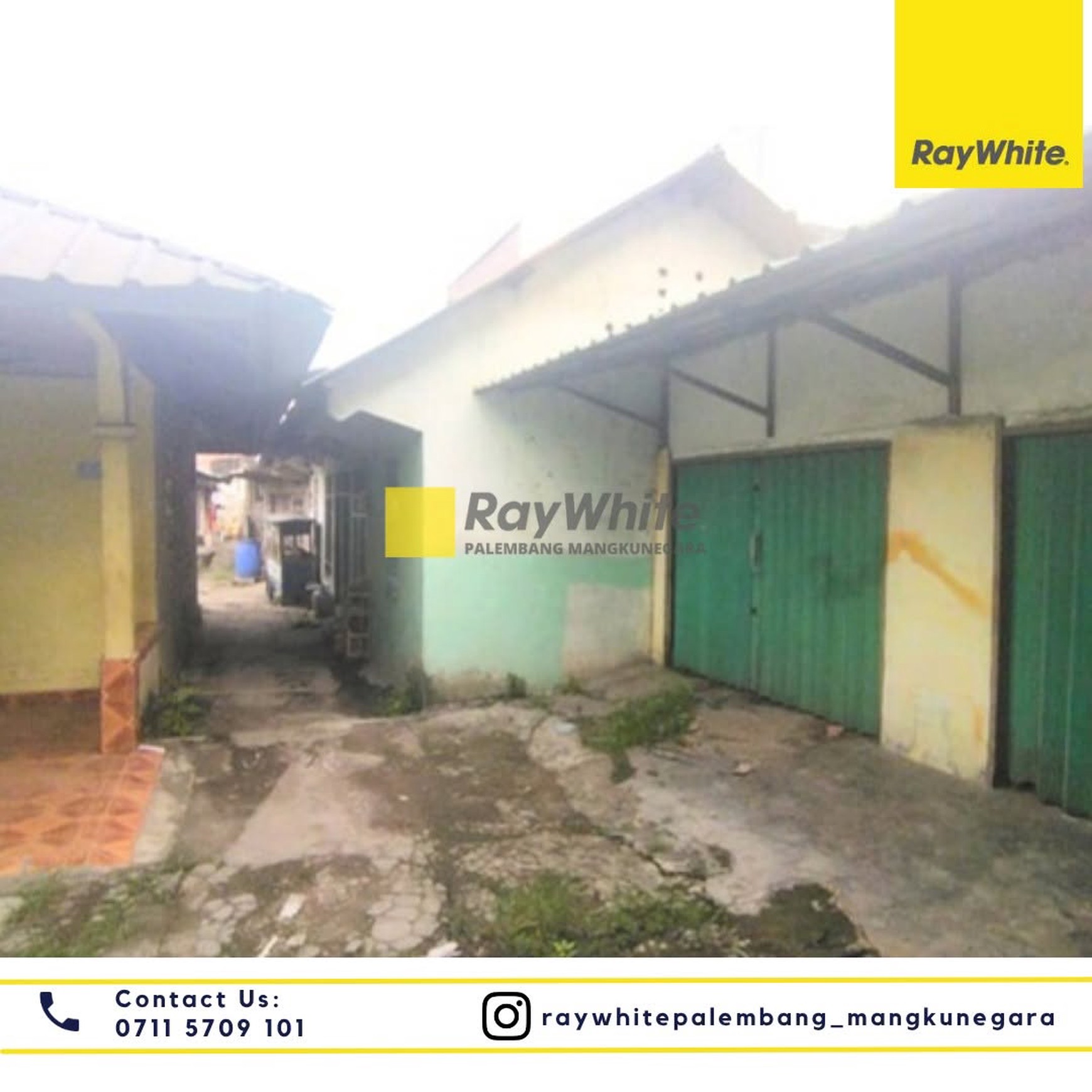 Dijual Cepat tanah + Bangunan di Jl Parameswara Kota Palembang