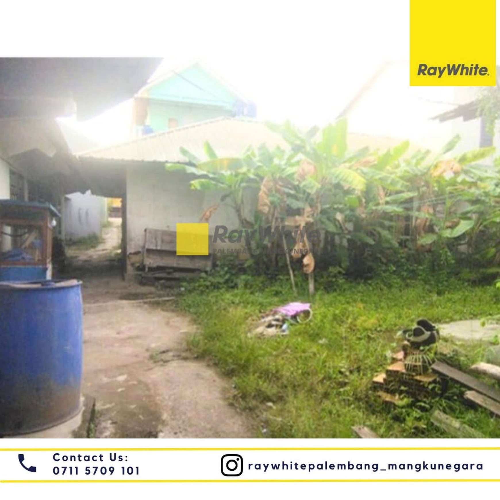 Dijual Cepat tanah + Bangunan di Jl Parameswara Kota Palembang