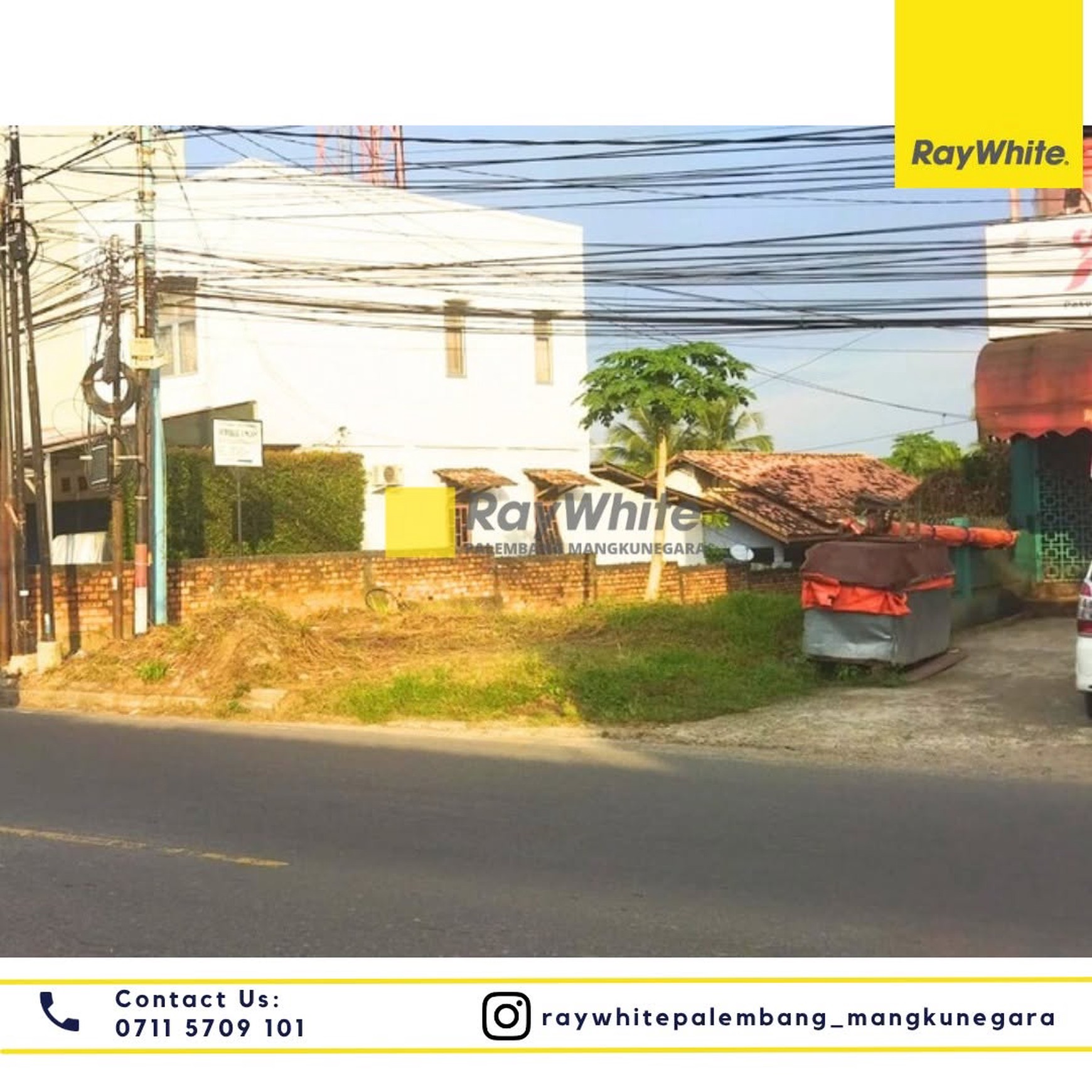 Dijual Cepat tanah + Bangunan di Jl Parameswara Kota Palembang