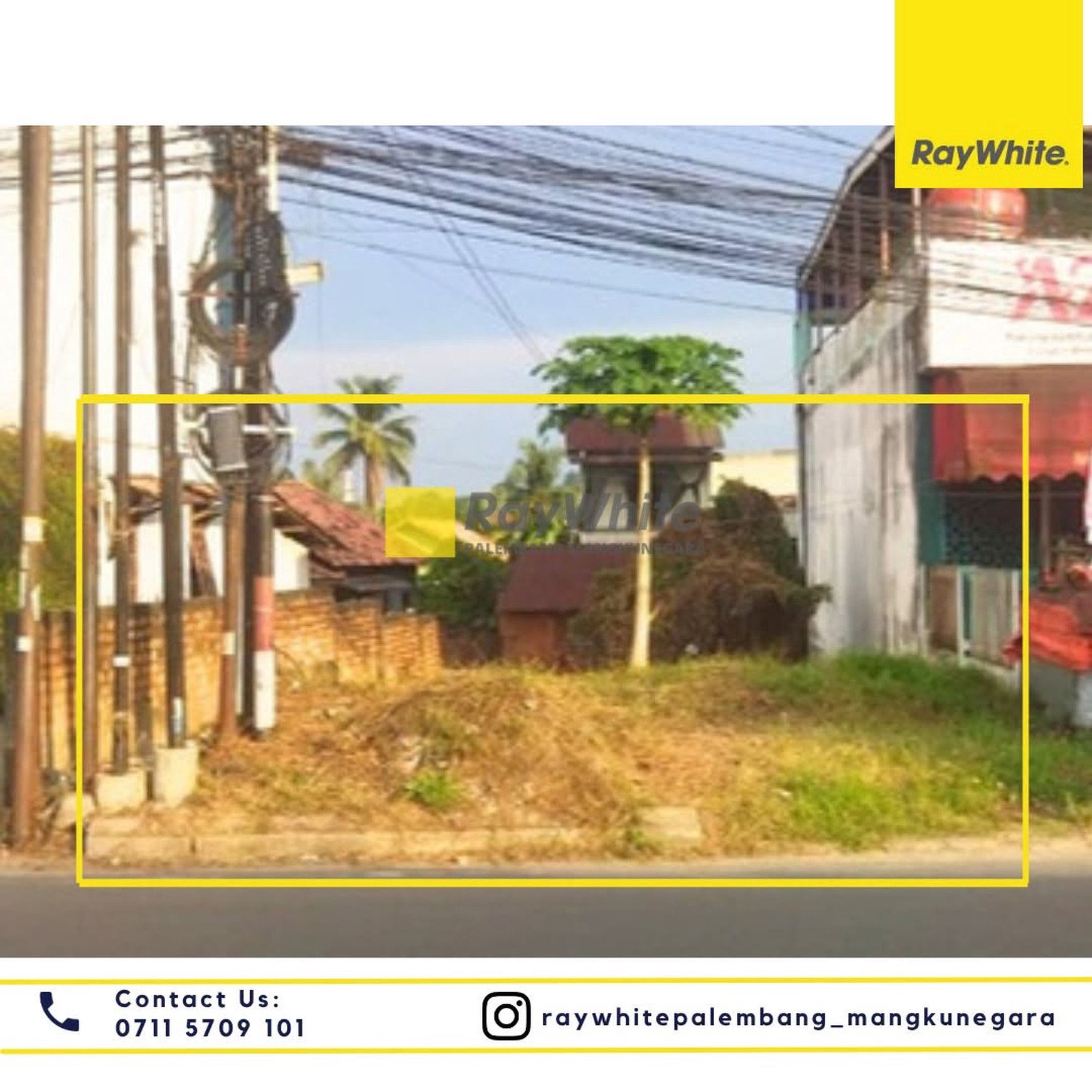 Dijual Cepat tanah + Bangunan di Jl Parameswara Kota Palembang