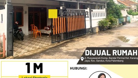 Rumah murah tengah kota palembang 