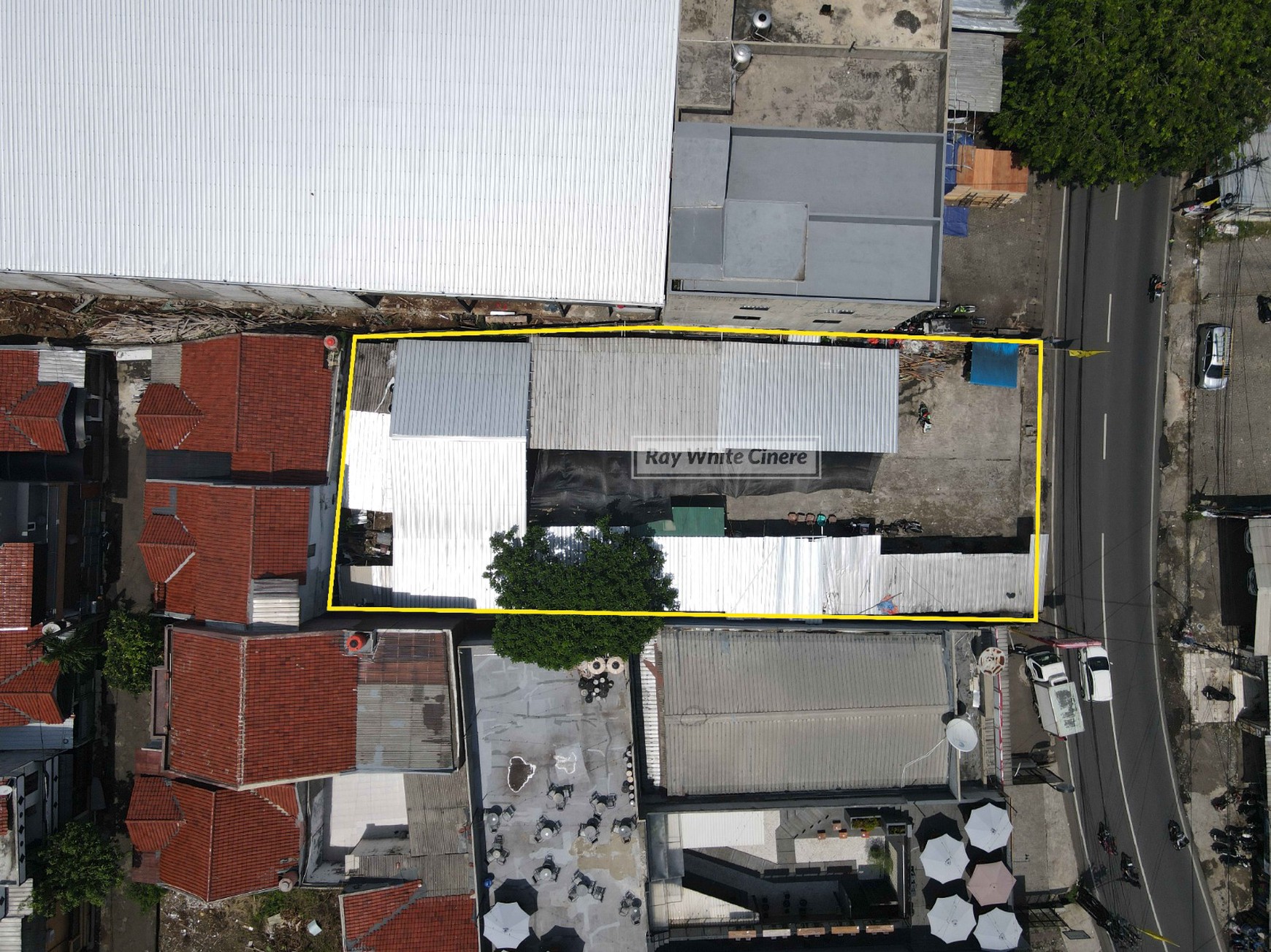 Pamulang raya jalan utama tanah luas 523 komersial 12x43