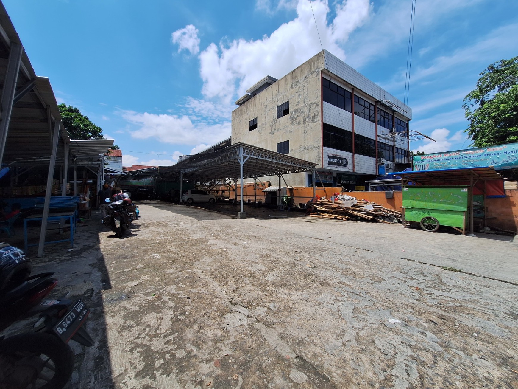 Pamulang raya jalan utama tanah luas 523 komersial 12x43