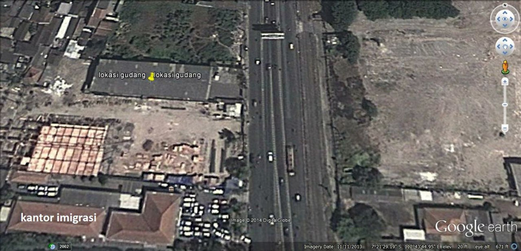 Dijual Gudang Raya Waru 0 Jalan Raya
