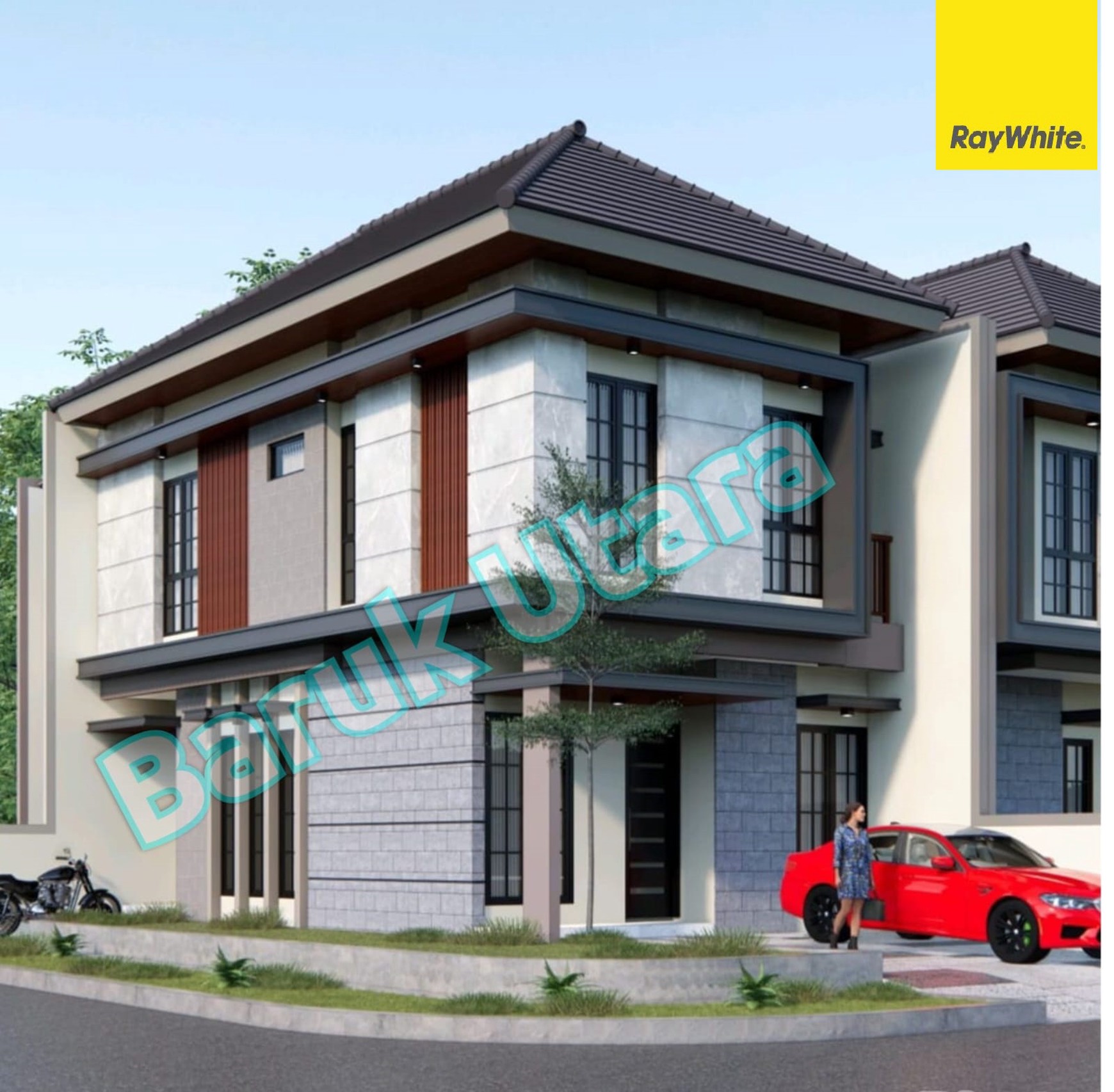 Dijual Rumah 2 lantai di Baruk Utara Surabaya