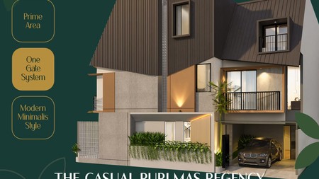 Dijual Rumah Baru The Casual Purimas Regency Surabaya
