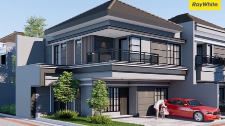 Dijual Rumah 2 lantai Hook di Sutorejo Selatan Surabaya