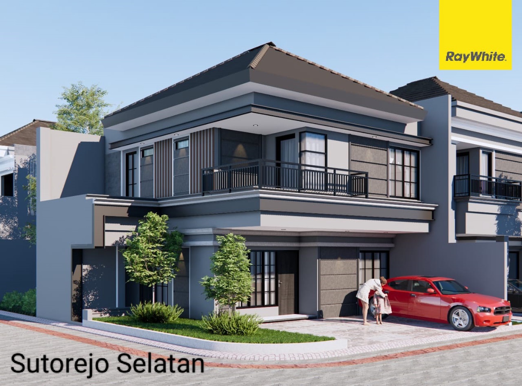 Dijual Rumah 2 lantai Hook di Sutorejo Selatan Surabaya