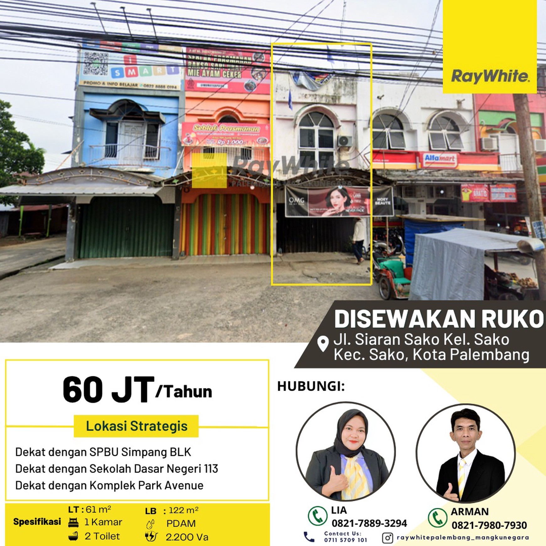 RUKO SEWA PALEMBANG