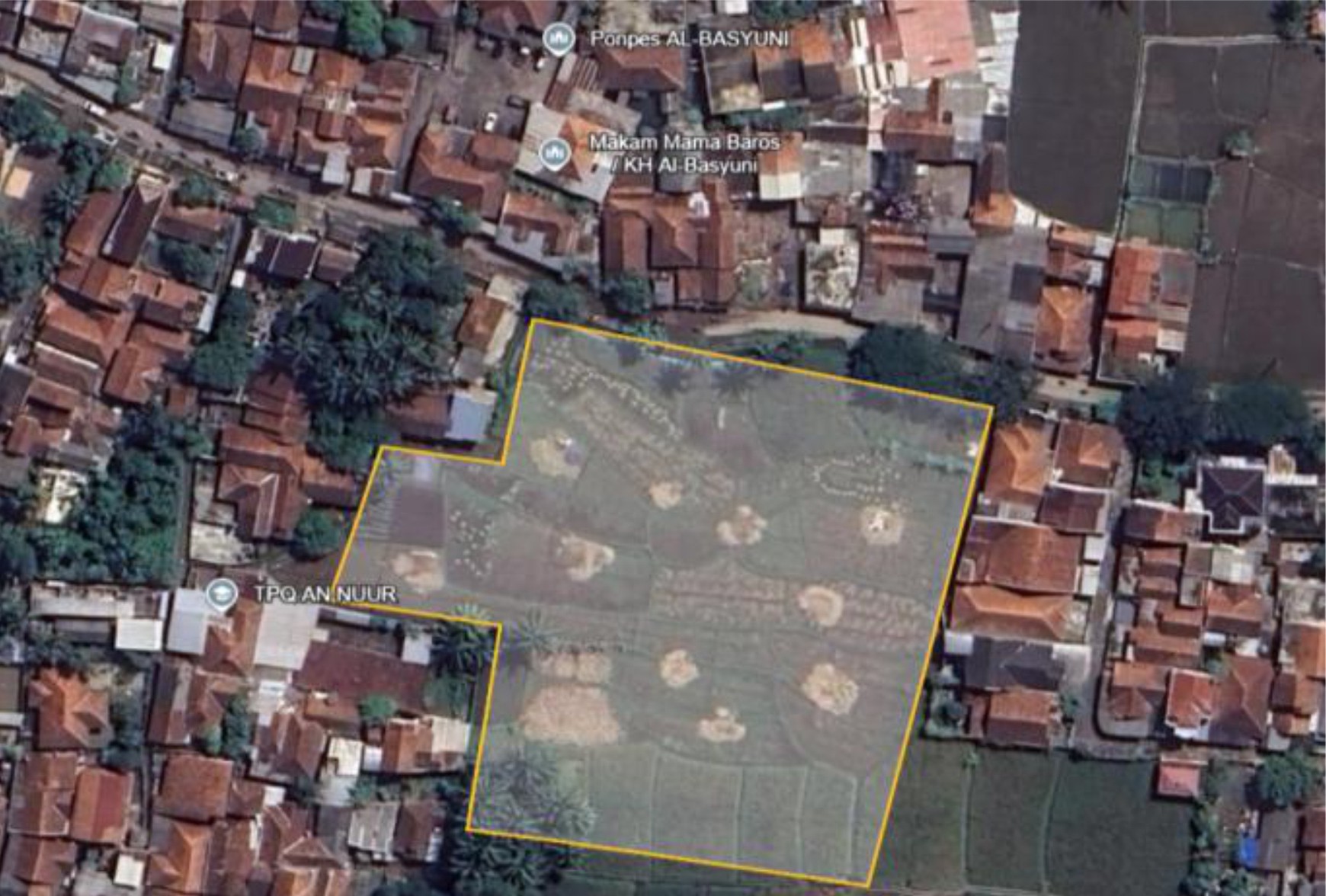 Dijual Tanah Sawah Produktif Siap Bangun di Baros Cianjur
