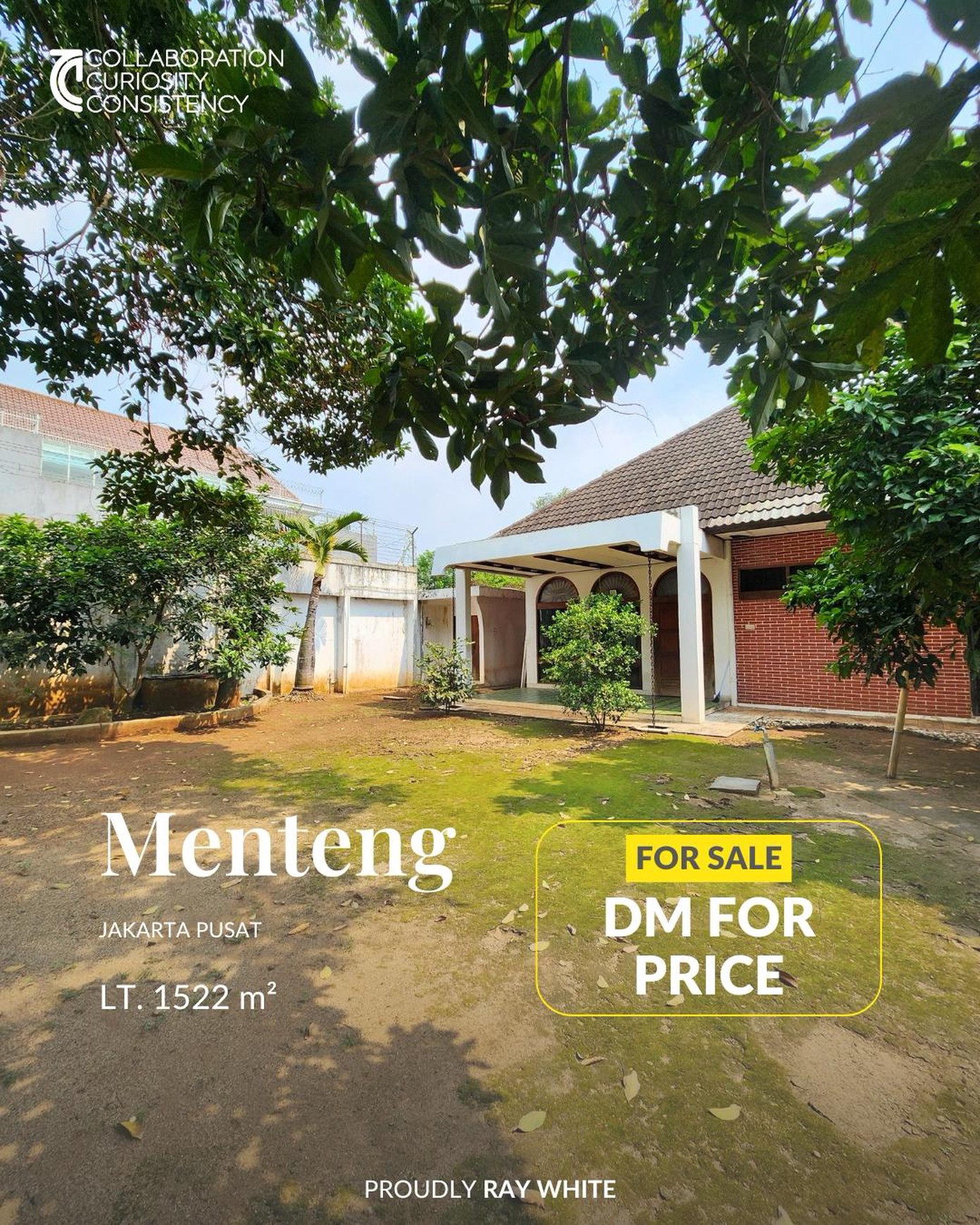 Dijual Rumah Hitung Tanah di Menteng, Jakarta Pusat