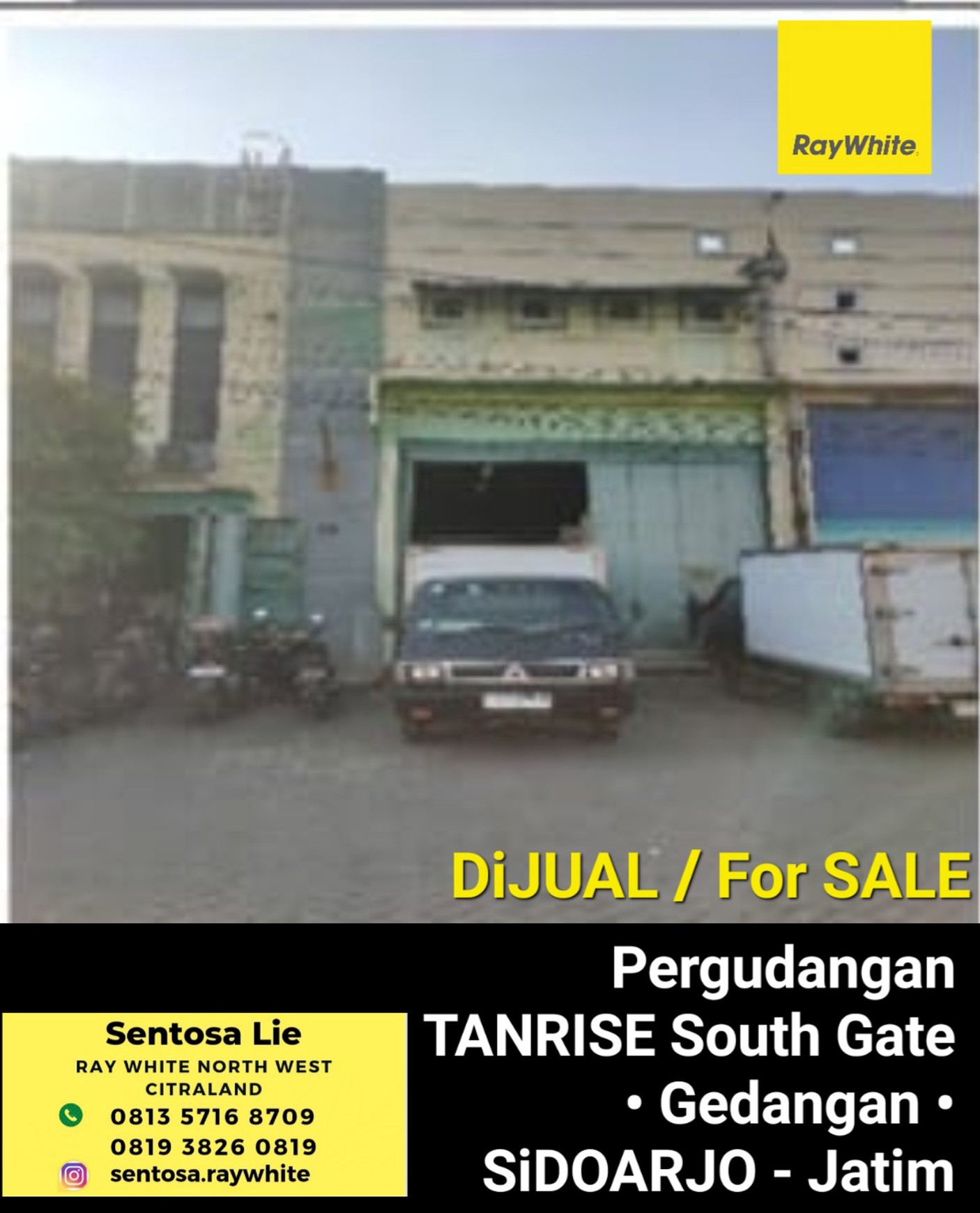 Dijual Gudang Tanrise South Gate Gedangan Sidoarjo - Akses Truk Besar - Dekat Bandara Juanda, Cito, Akses Tol