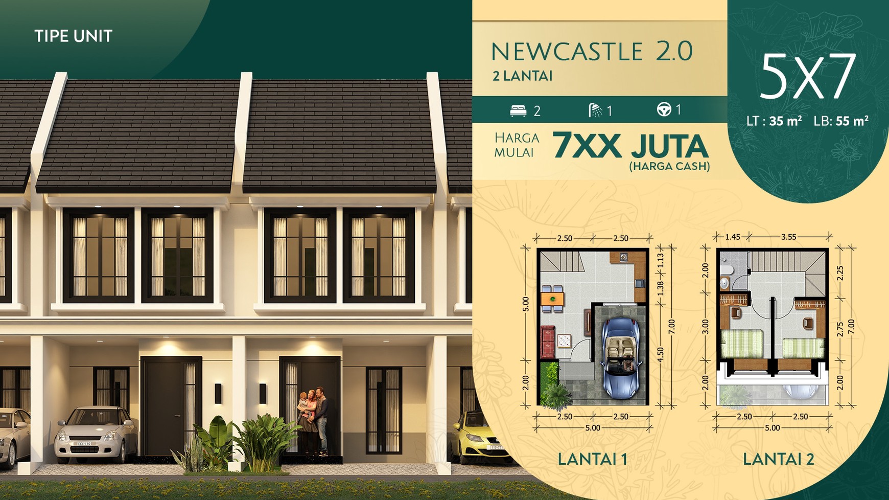 Rumah Hitung Tanah Area Cipete