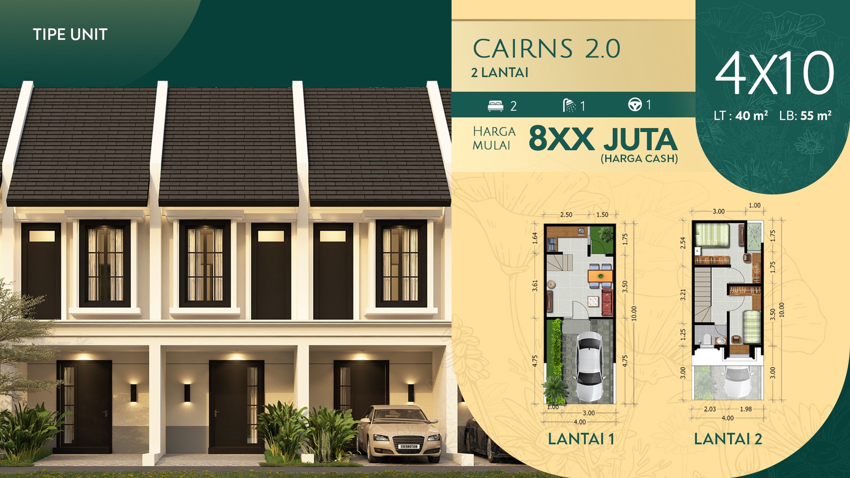 Rumah Hitung Tanah Area Cipete