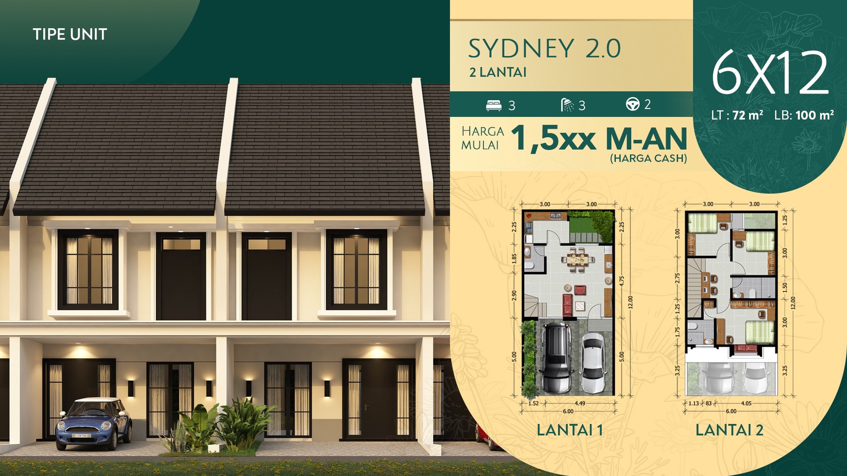 Rumah Hitung Tanah Area Cipete