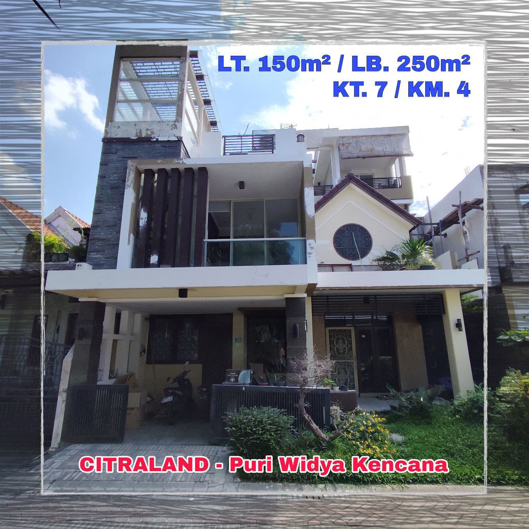 Dijual Rumah Puri Widya Kencana Citraland Surabaya Barat 