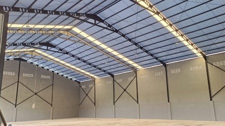 Gudang bangunan baru + Kantor 2 lantai, Kawasan Industri Sepatan, Tangerang.
