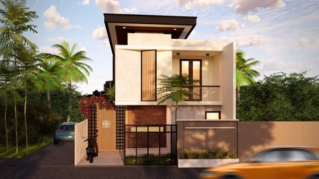 Leasehold - Stylish Tropical Living Villa with Pool in Tumbak Bayuh, Canggu, Bali