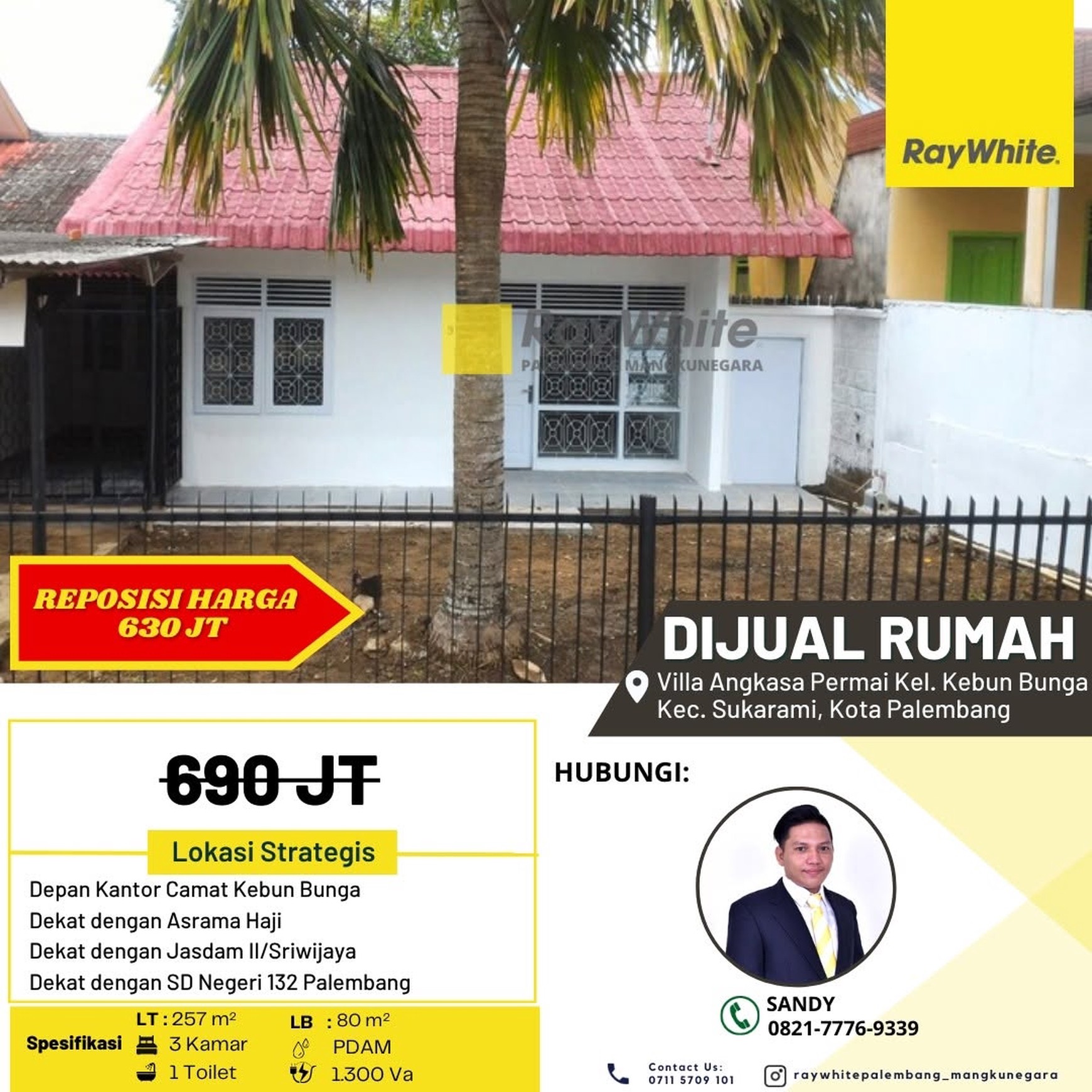 DIJUAL RUMAH MURAH LOKASI STRATEGIS KOMPLEK VILLA ANGKASA PERMAI (SUKARAMI)