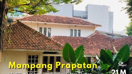 Dijual Rumah  Area Komersil Cocok Buat Kantor  di Mampang Prapatan, Jakarta Selatan