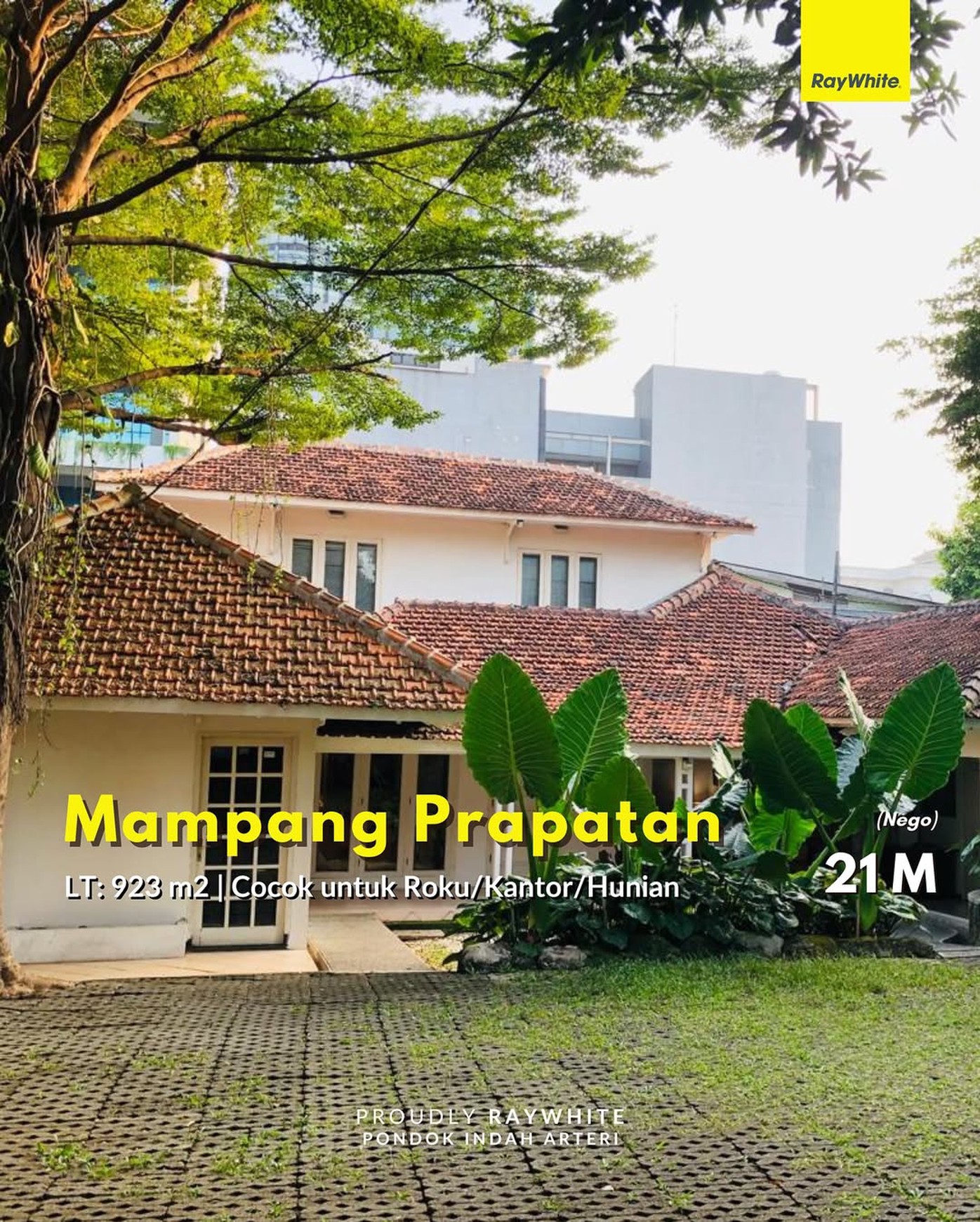 Dijual Rumah  Area Komersil Cocok Buat Kantor  di Mampang Prapatan, Jakarta Selatan