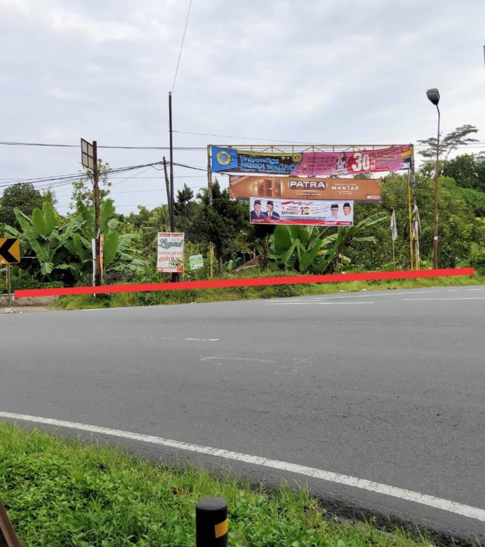 Dijual Tanah Pekarangan pinggir jl. solo - tawangmangu, Kab. Karanganyar - Jawa Tengah