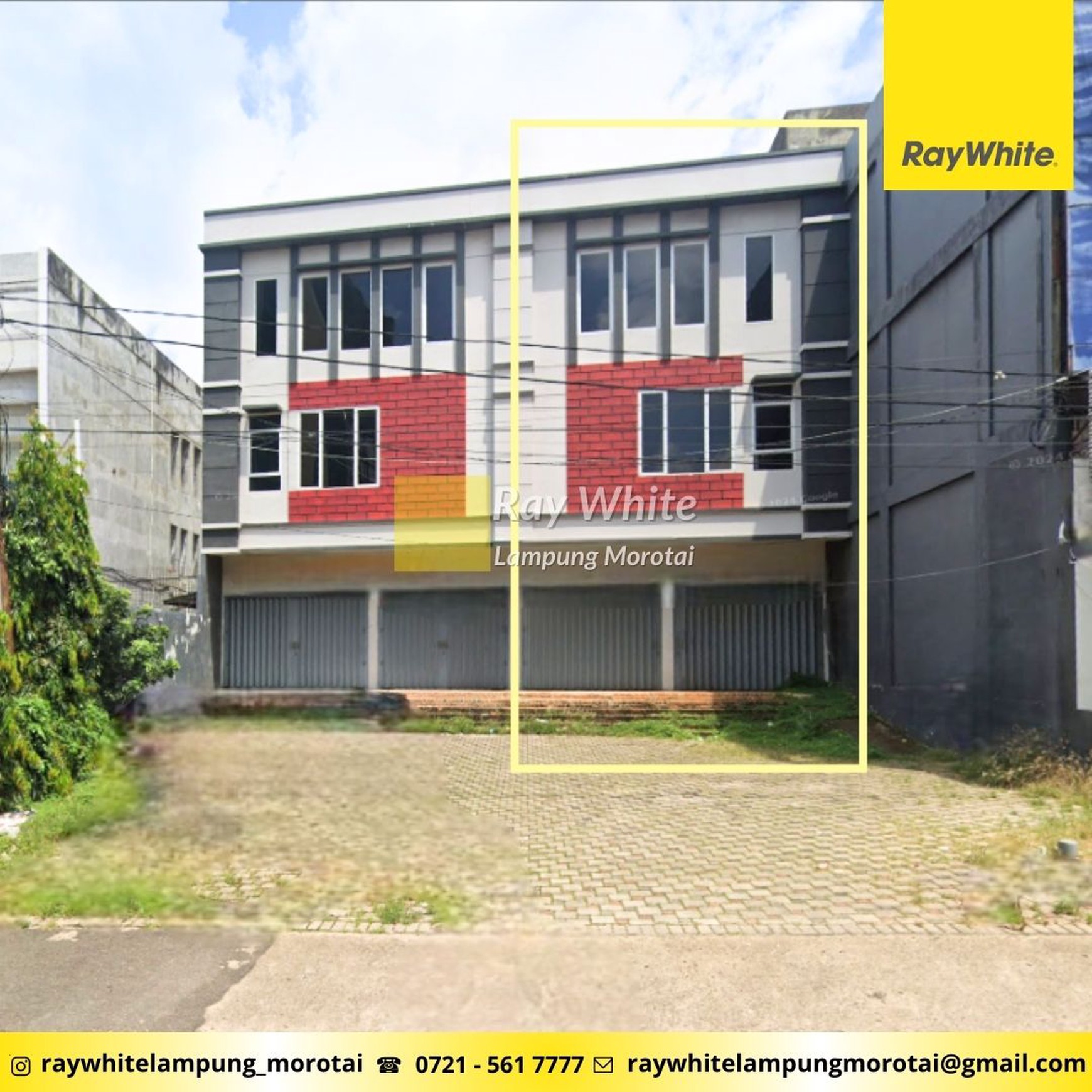 Dijual Ruko 3 Lantai Tanjung Karang Pusat