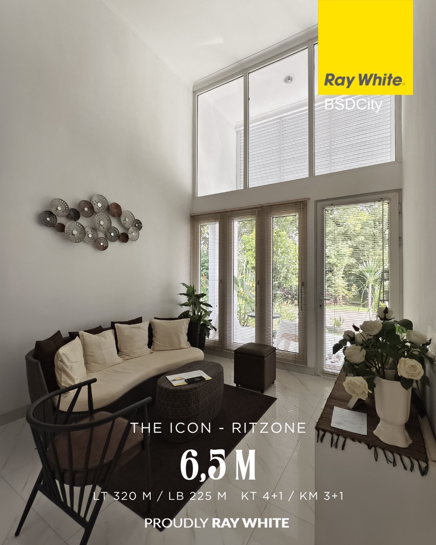 Rumah Depan Taman Luas, The Icon Ritzone BSD CITY dekat AEON Mall