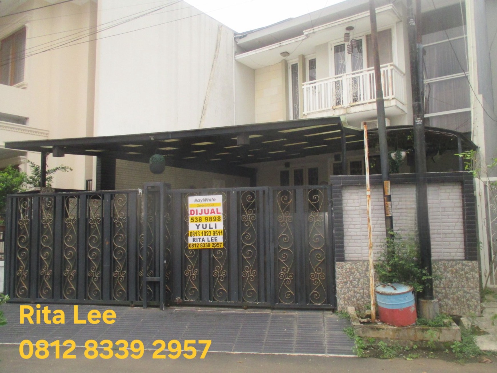 Dijual Rumah Bagus 2 Lantai, Villa Melati Mas, Sudah Renov, Bebas Banjir