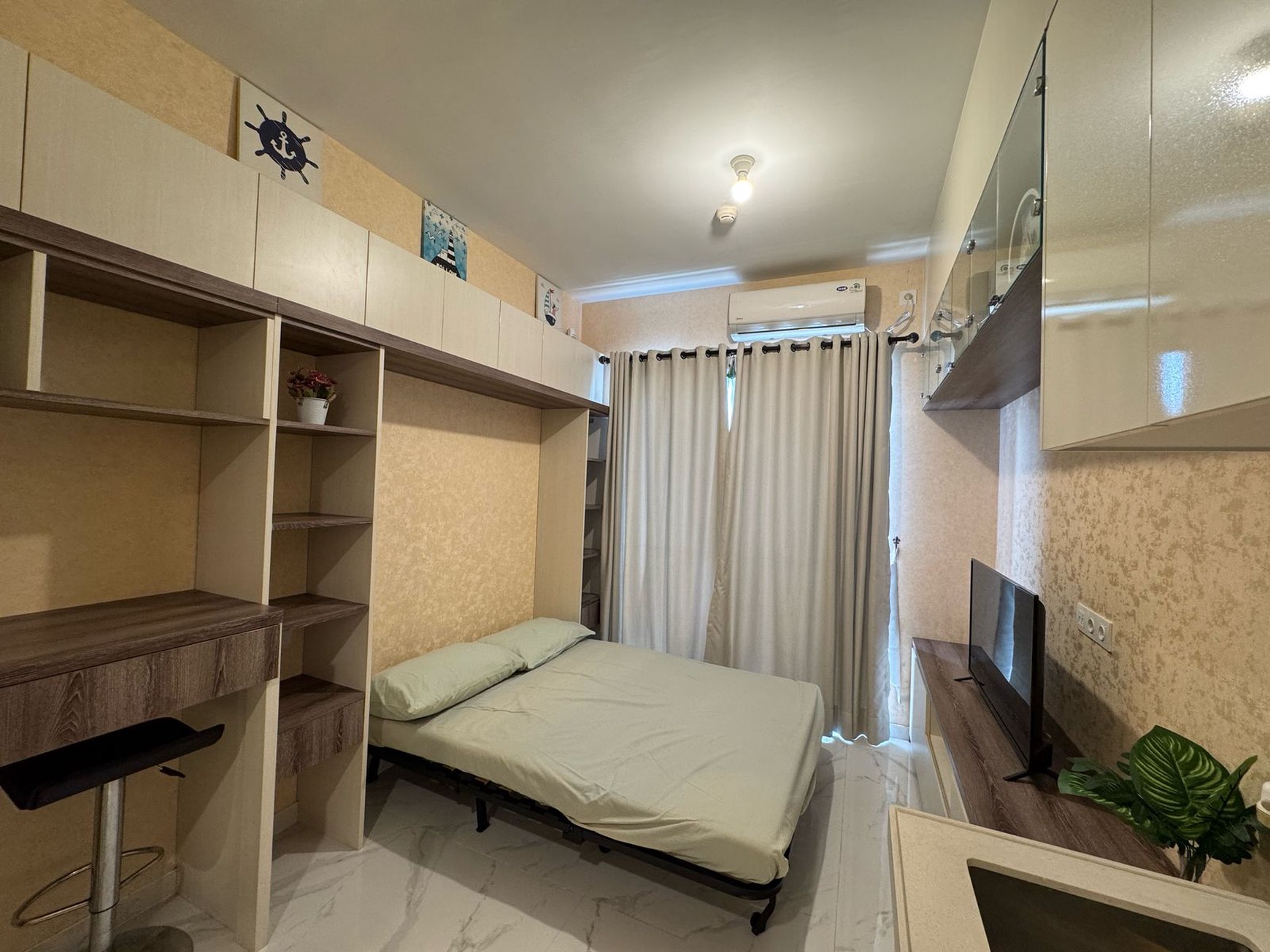 Disewa Brand New Apartemen Sky House BSD, Studio, Fully Furnished, Min. 1th, Siap Huni