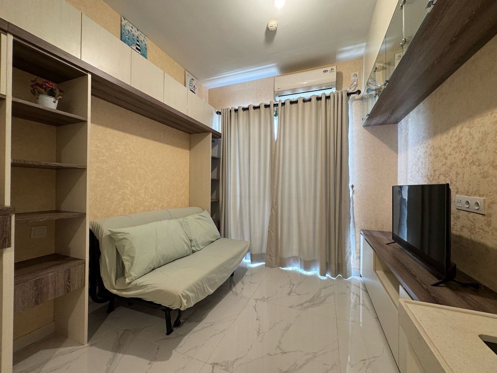 Disewa Brand New Apartemen Sky House BSD, Studio, Fully Furnished, Min. 1th, Siap Huni