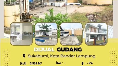 Dijual gudang di daerah Sukabumi