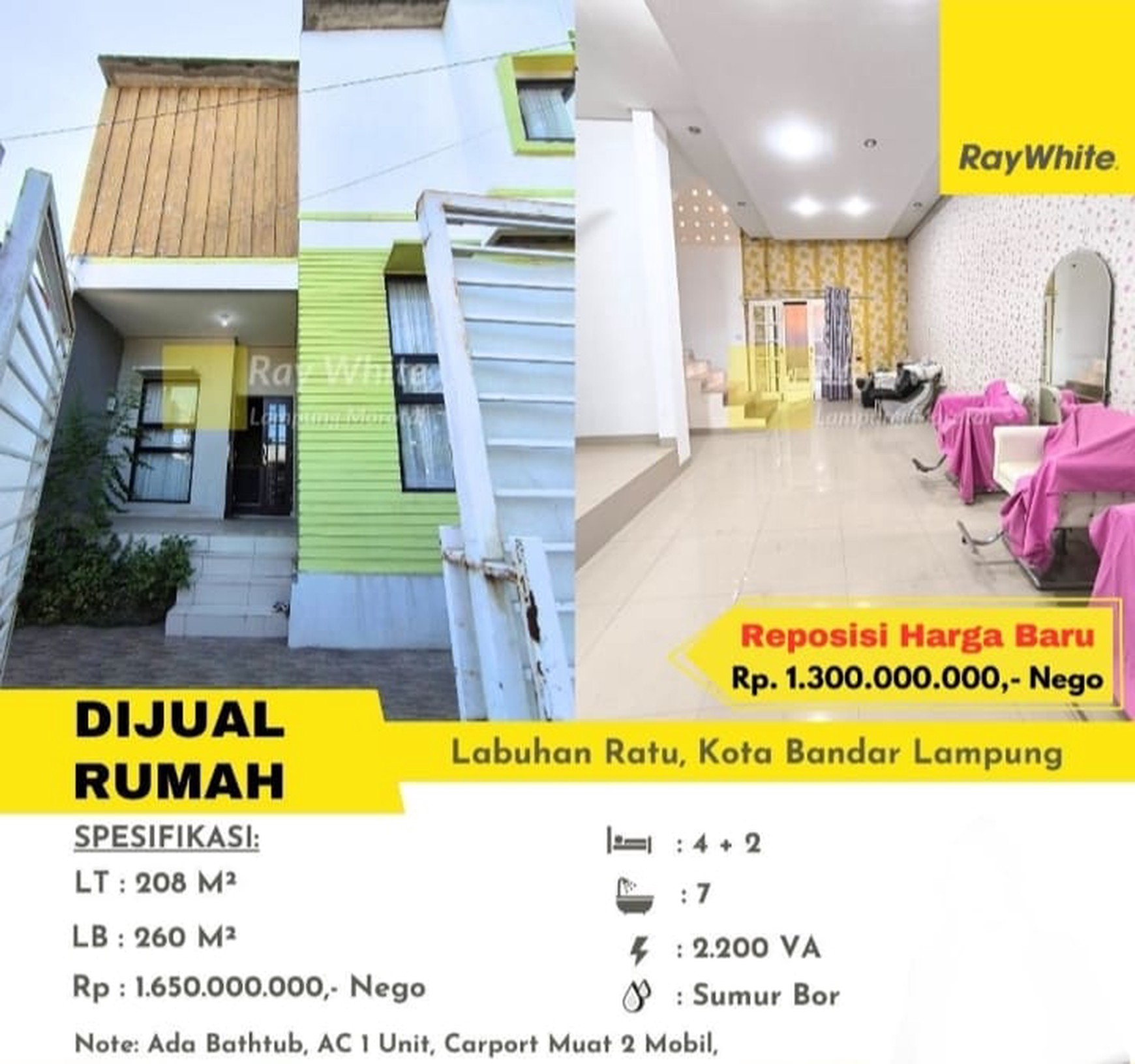 Dijual rumah di labuhan ratu