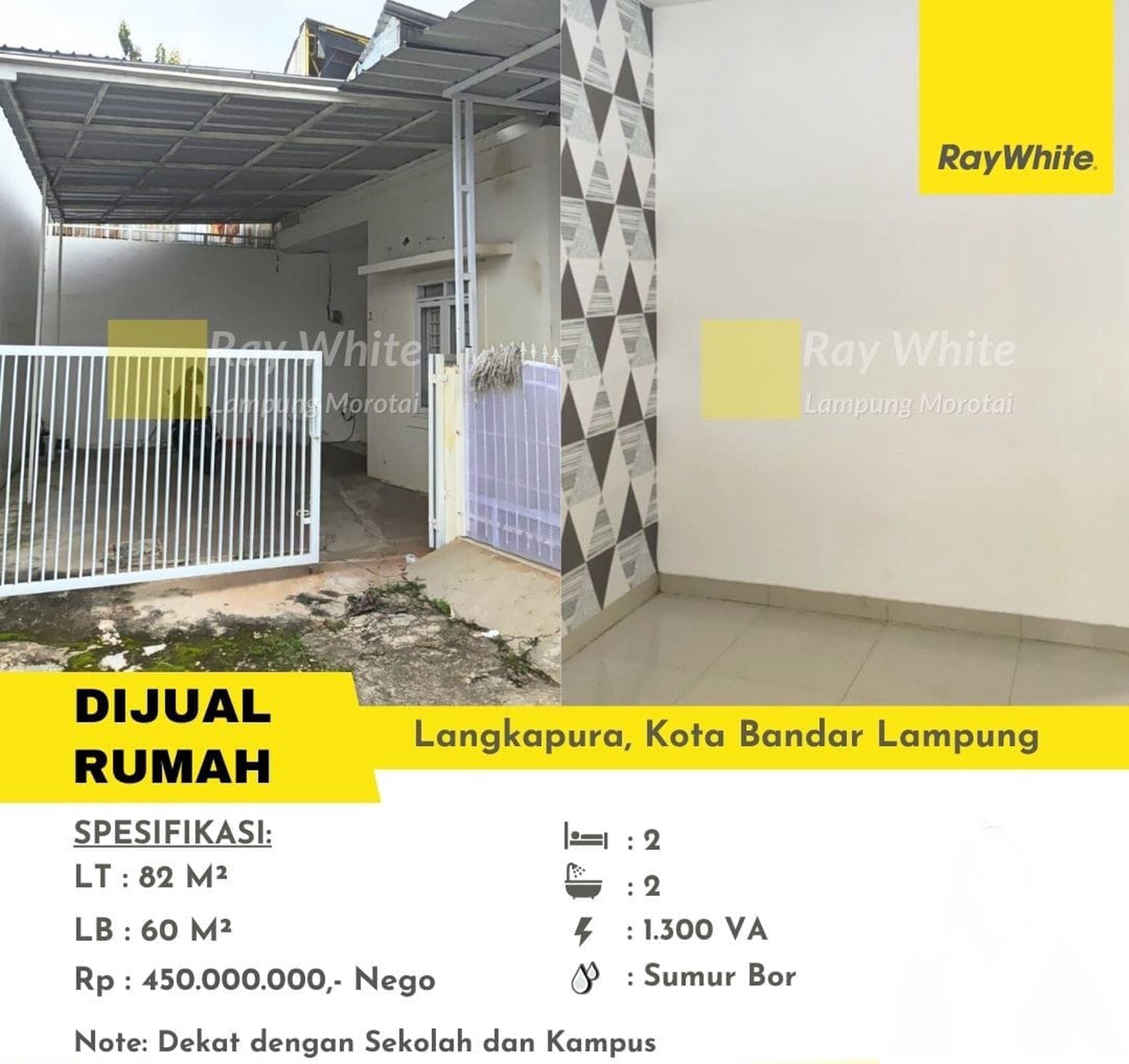 Dijual rumah di langkapura kemiling