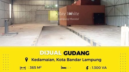 Dijual gudang di kedamaian