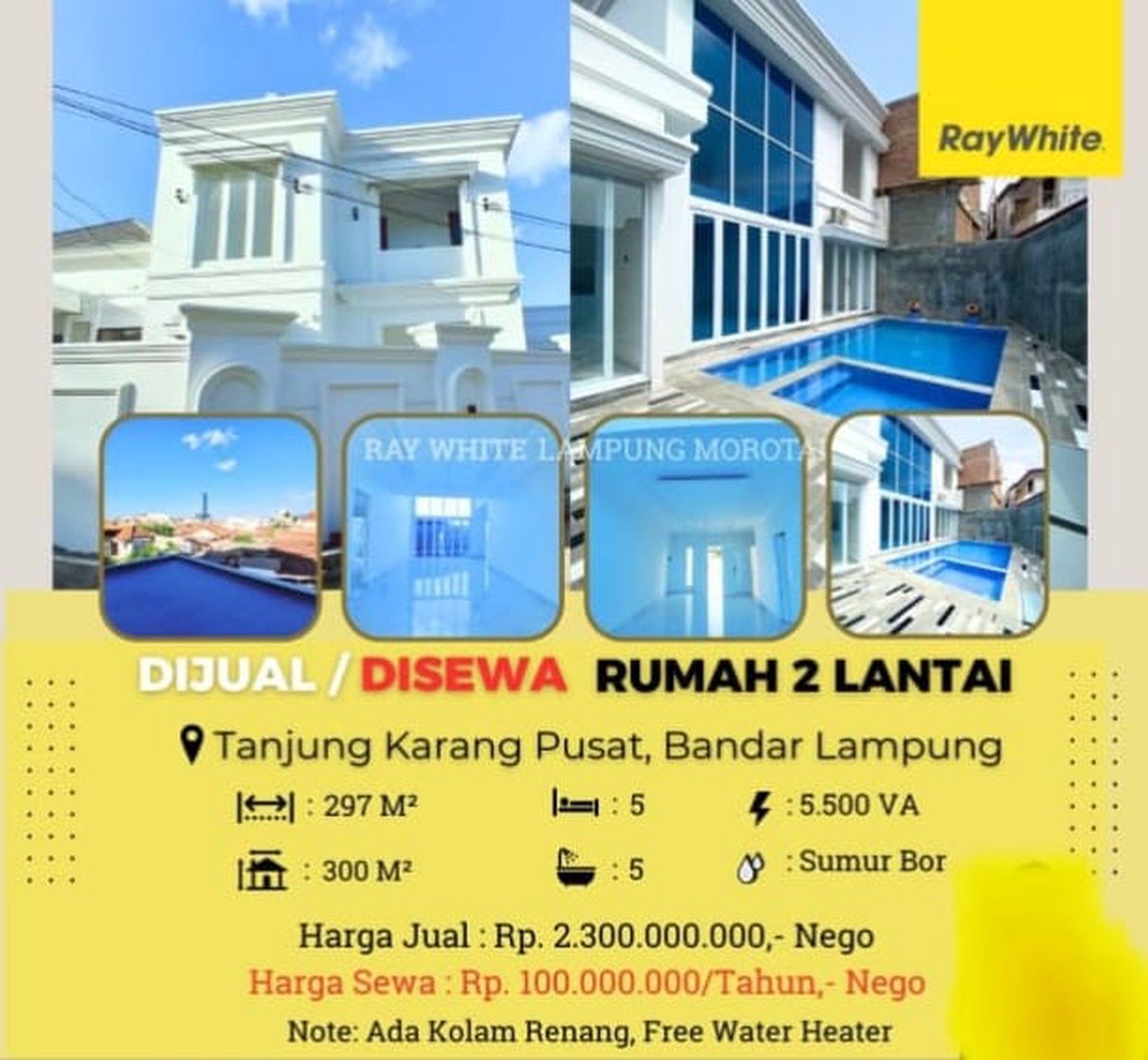 Dijual rumah di tanjung karang