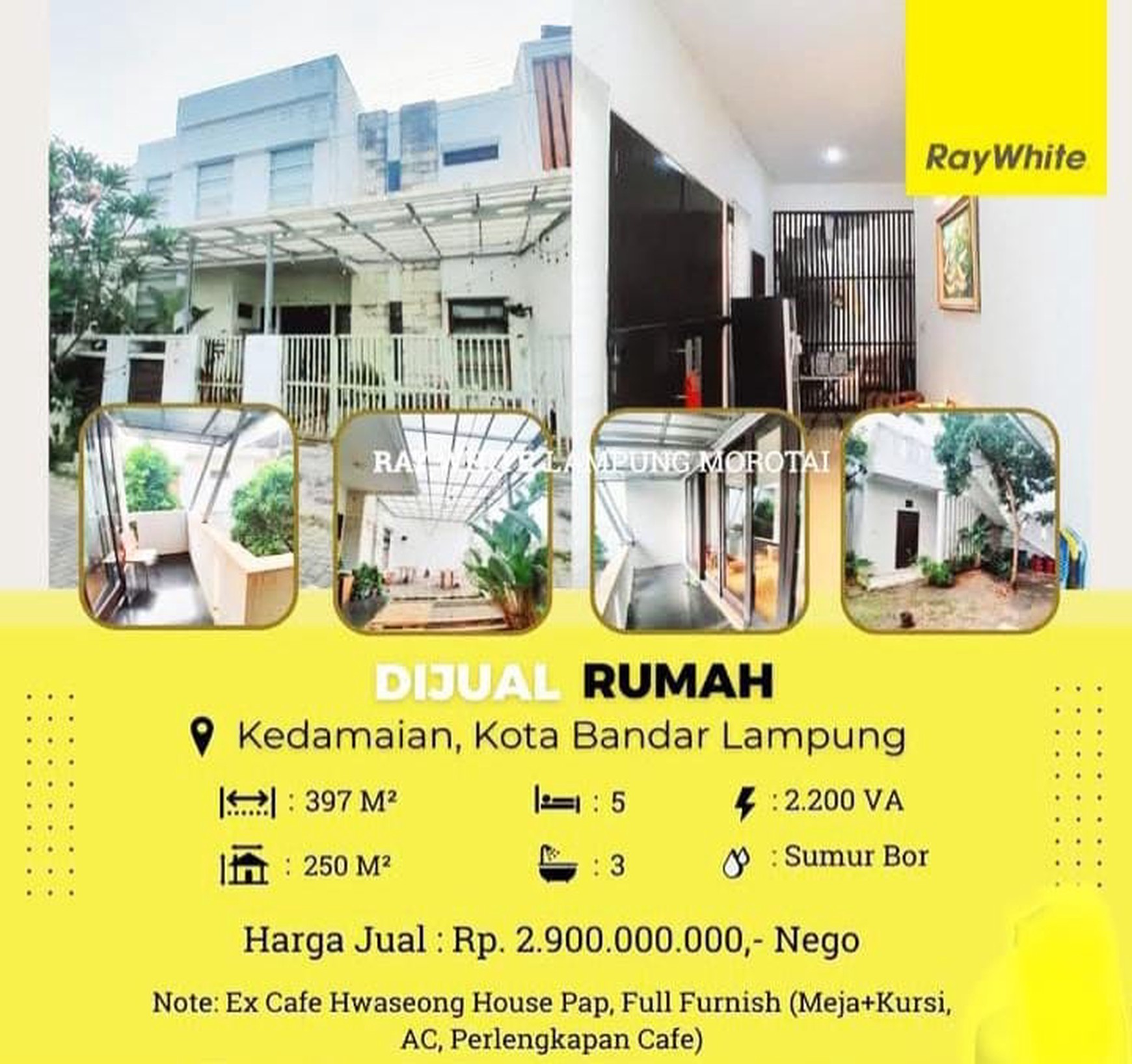 Dijual rumah di kedamaian