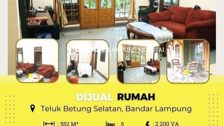 Dijual rumah di teluk betung