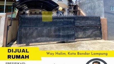 DIJUAL MURAH  RUMAH DI WAY HALIM KOTA BANDAR LAMPUNG