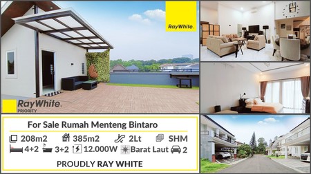 Rumah Mewah Minimalis Modern dengan Rooftop Estetik di Cluster Menteng Bintaro Jaya