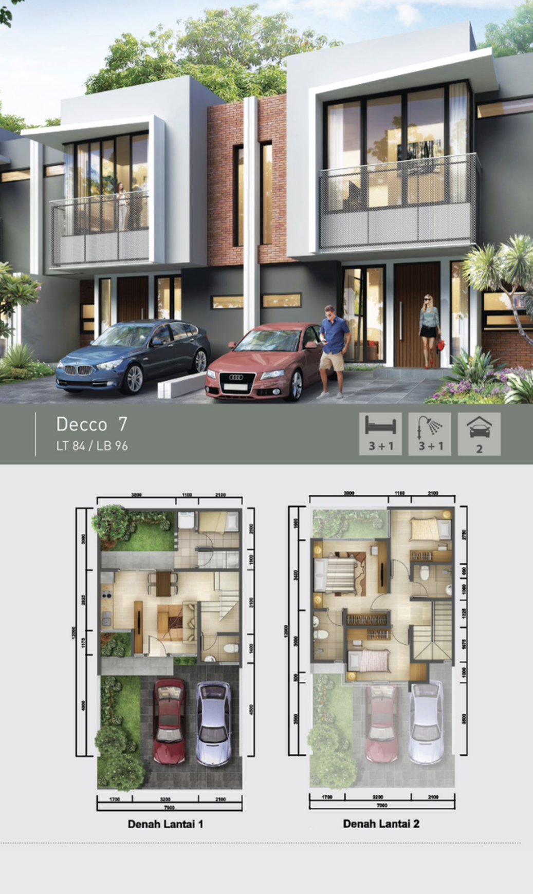 Rumah Baru Siap Huni Decco at Kebayoran Harmony, Bintaro Design Modern Dinamis, Dekat Fasilitas, Harga Murah