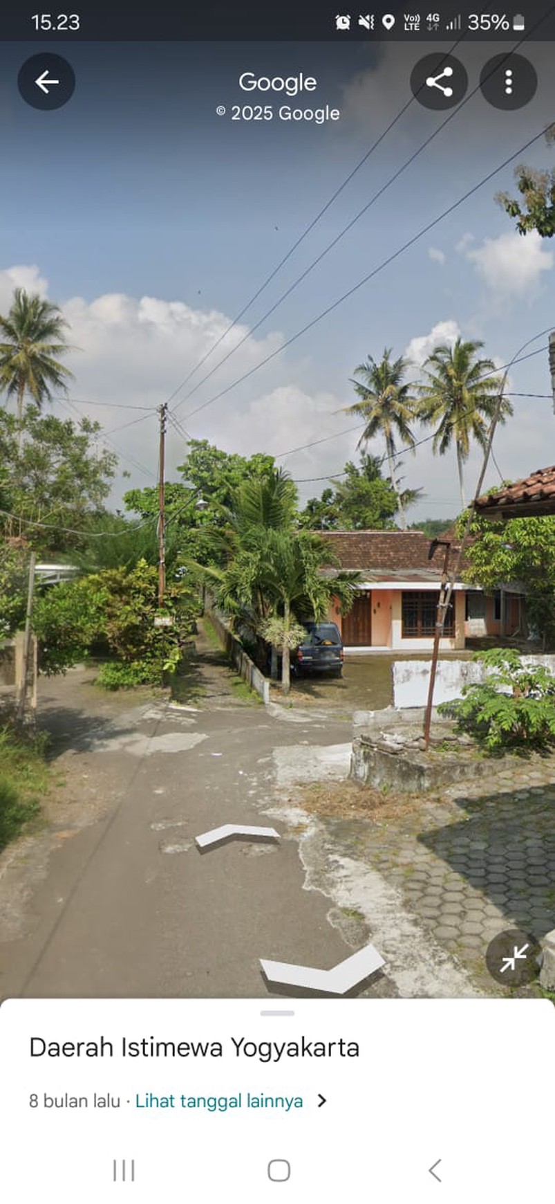 Tanah Sawah Luas 538 Meter Persegi Lokasi Triharjo Sleman 