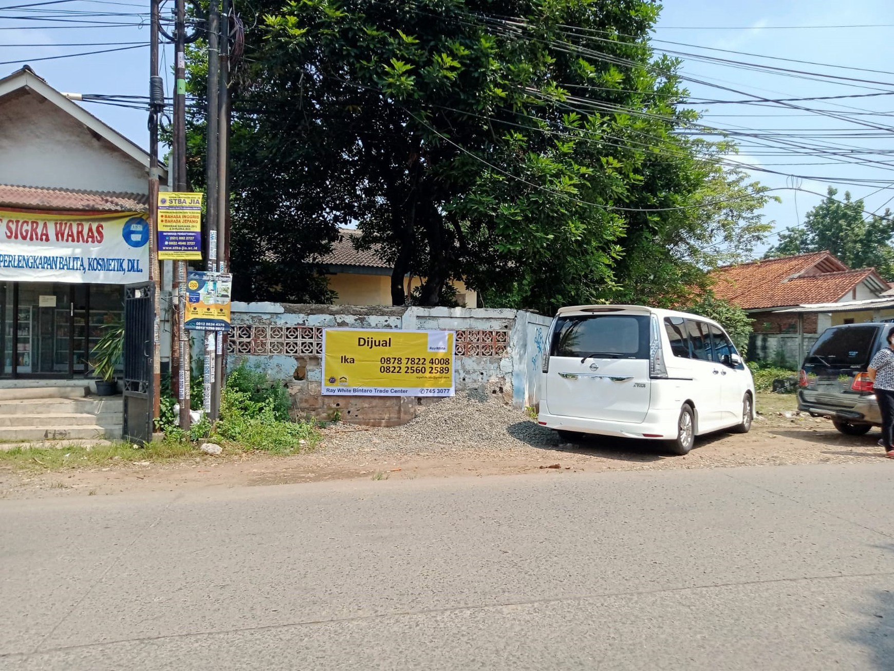 Kavling Siap Bangun dan Ada Bangunan Gudang @Raya Cikuda, Wanahera, Gunung Putri, Bogor.