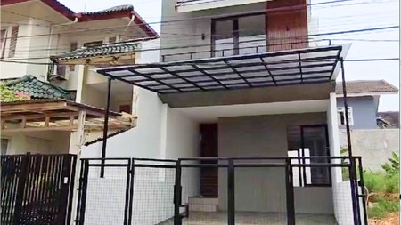 Rumah 2 Lantai, Baru, Cantik, Minimalis di Limo, Depok, Hanya 10 Menit dari Pintu Toll Cinere